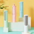 Reusable self-cleaning pet hair remover brushes in four colours