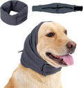 Calming dog ear muffs hood